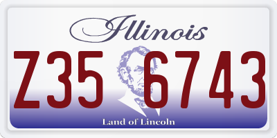 IL license plate Z356743