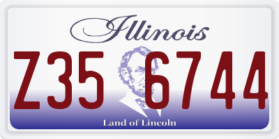 IL license plate Z356744