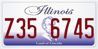 IL license plate Z356745