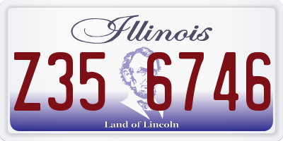 IL license plate Z356746