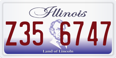 IL license plate Z356747
