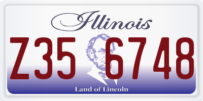 IL license plate Z356748