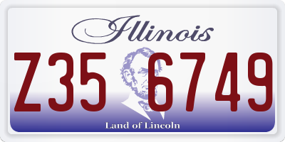 IL license plate Z356749