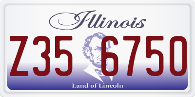 IL license plate Z356750