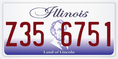 IL license plate Z356751