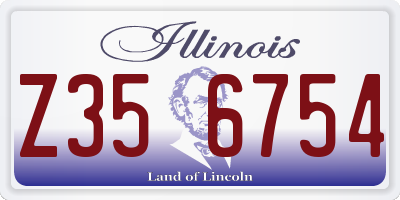 IL license plate Z356754