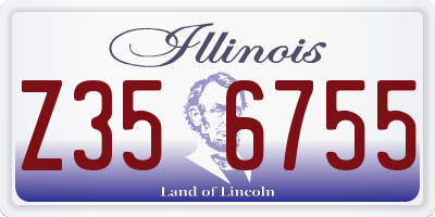 IL license plate Z356755