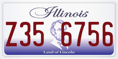 IL license plate Z356756