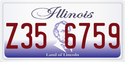 IL license plate Z356759