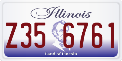 IL license plate Z356761