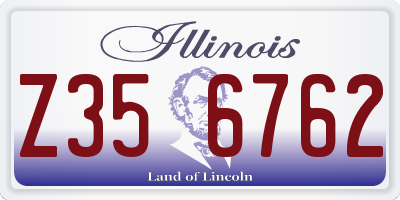 IL license plate Z356762