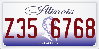 IL license plate Z356768