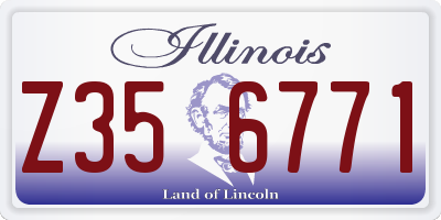IL license plate Z356771
