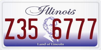 IL license plate Z356777