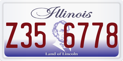 IL license plate Z356778