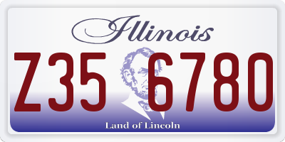 IL license plate Z356780