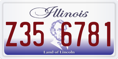 IL license plate Z356781