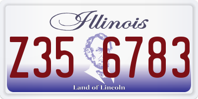 IL license plate Z356783