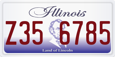 IL license plate Z356785