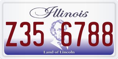 IL license plate Z356788