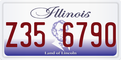 IL license plate Z356790