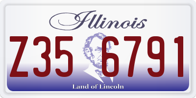 IL license plate Z356791