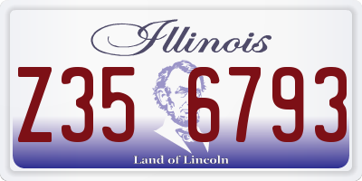 IL license plate Z356793