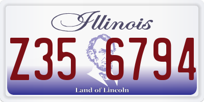 IL license plate Z356794