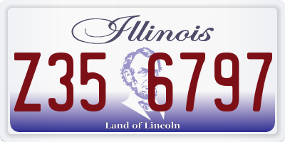 IL license plate Z356797
