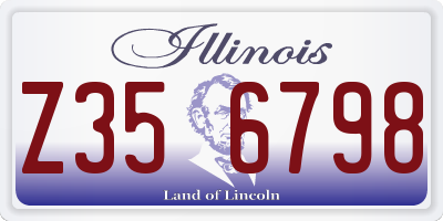 IL license plate Z356798