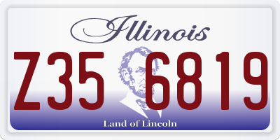 IL license plate Z356819