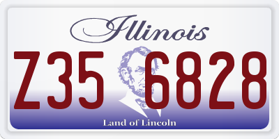 IL license plate Z356828