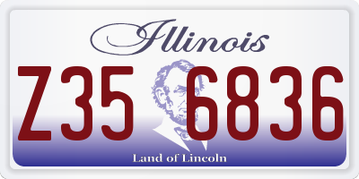 IL license plate Z356836