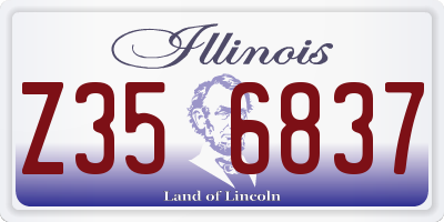 IL license plate Z356837