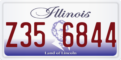 IL license plate Z356844