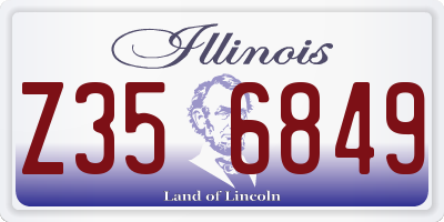 IL license plate Z356849