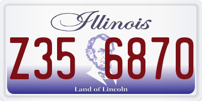 IL license plate Z356870