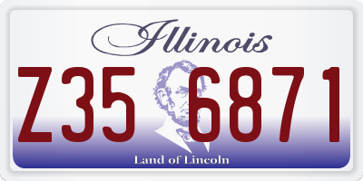 IL license plate Z356871