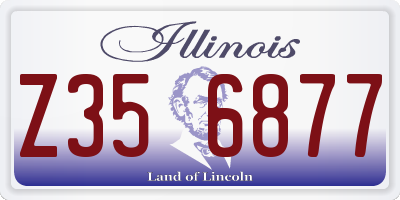 IL license plate Z356877