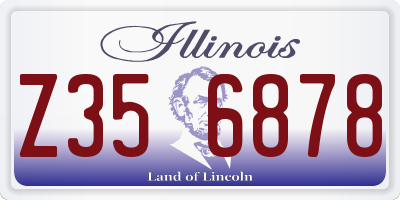 IL license plate Z356878