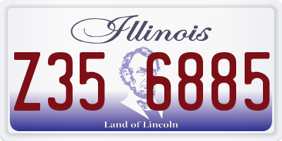 IL license plate Z356885