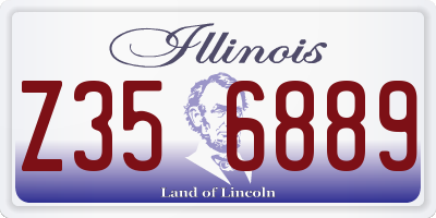 IL license plate Z356889