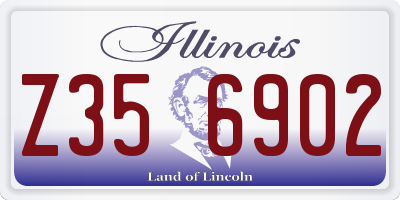 IL license plate Z356902