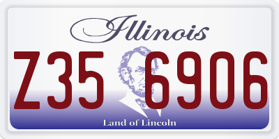 IL license plate Z356906