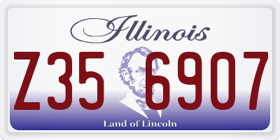 IL license plate Z356907