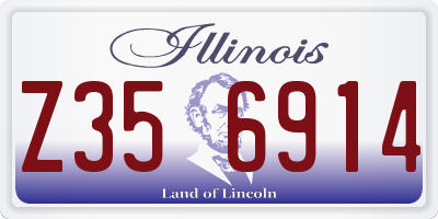 IL license plate Z356914