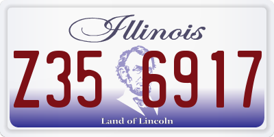 IL license plate Z356917