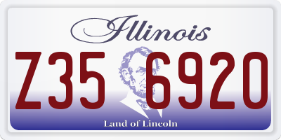 IL license plate Z356920