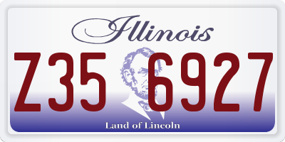 IL license plate Z356927