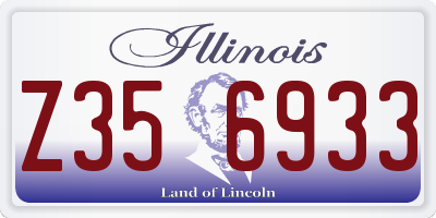 IL license plate Z356933